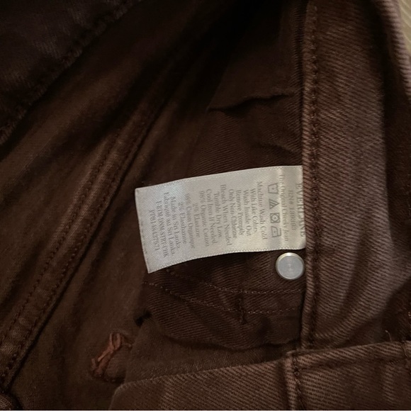 Everlane Women’s original short cheeky bitter chocolate Jeans size 29 - Picture 3 of 9